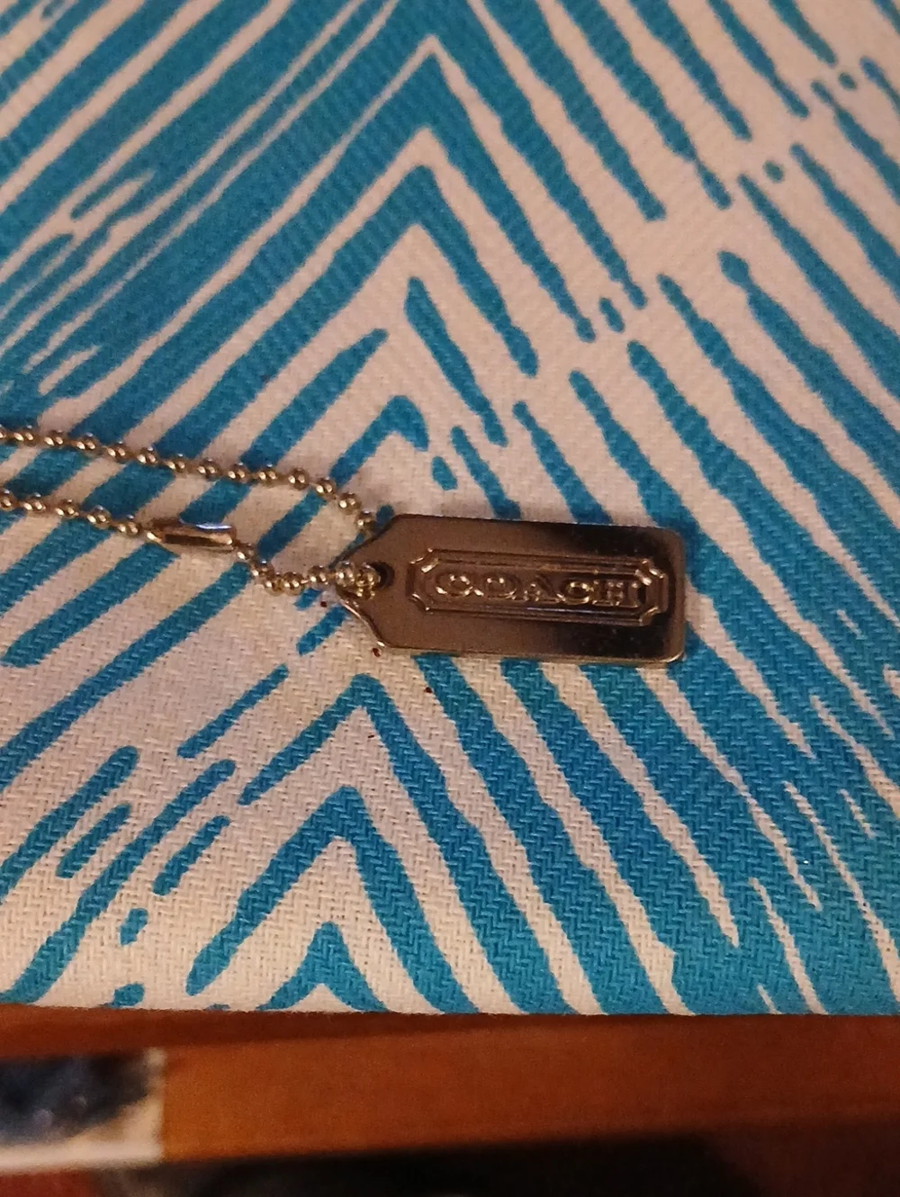 Coach Silver-tone Logo Tag